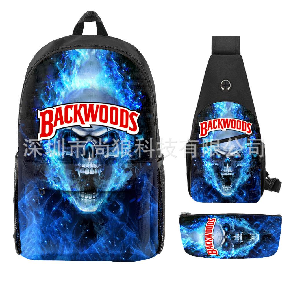 Школьный рюкзак для ученика Backwoods Рюкзак Сумка через плечо Школьная сумка Рюкзак большой емкости Водонепроницаемый рюкзак
