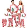 Милый комплект для отдыха с рождественским принтом для родителей и детей, костюм с длинным рукавом
