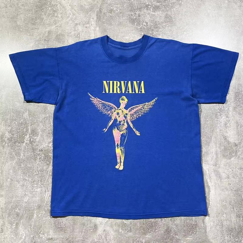 Kurt Cobain Warhol Warhol Pop Art NIRVANA Band TShirt Cotton Graphic Tee Unisex Women Summer Streetwear