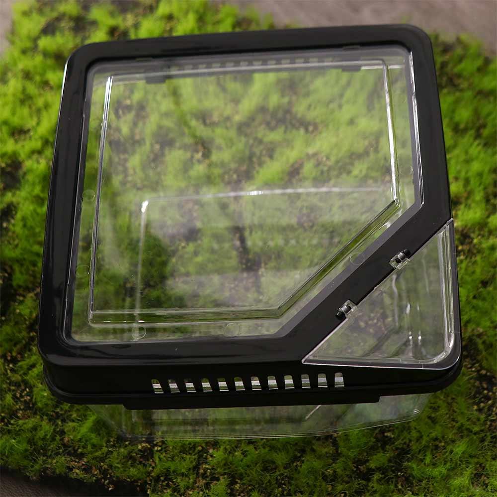 Пластиковый контейнер для рептилий Прозрачный контейнер для выращивания ящериц Противопобеговый террариум для рептилий Улитка