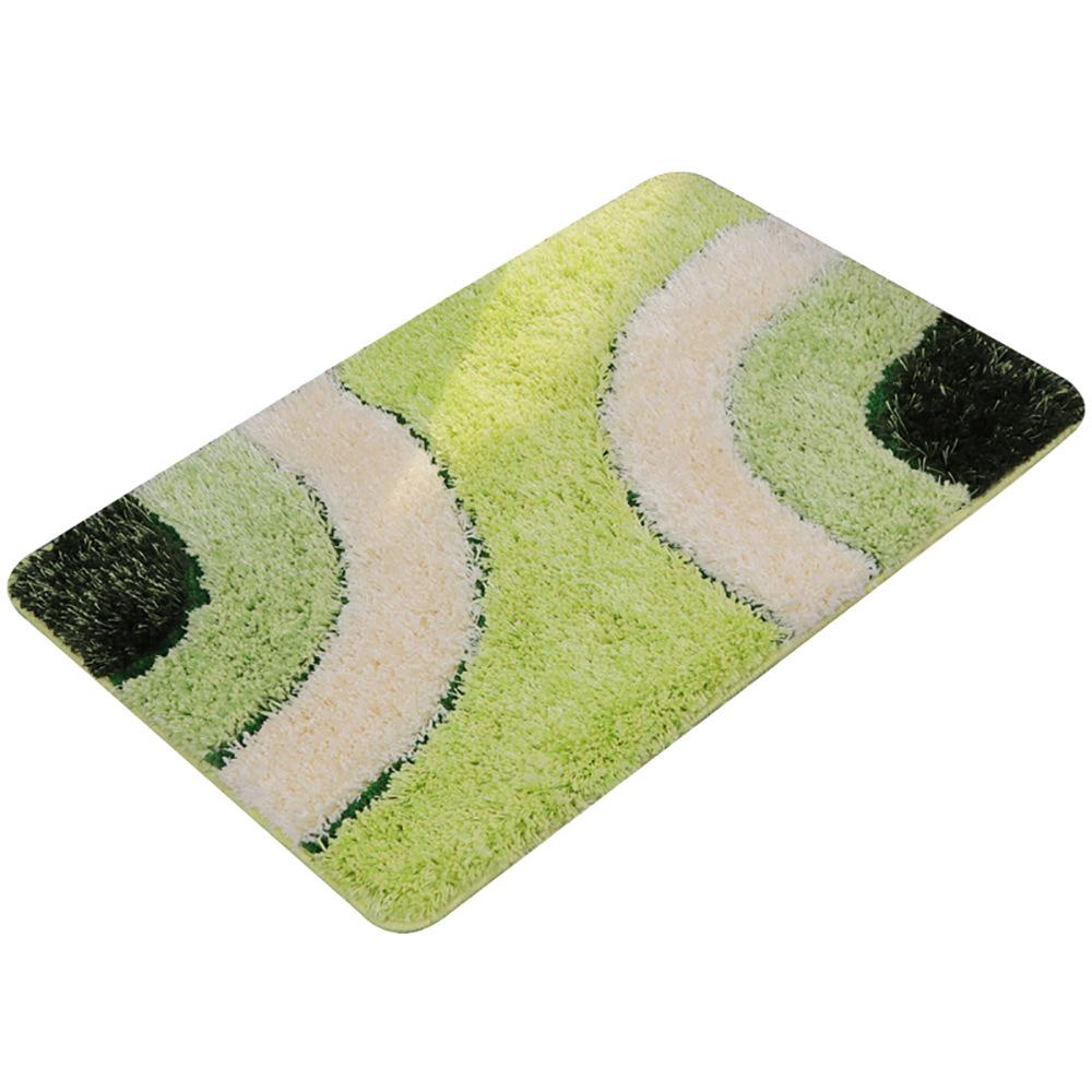 Thickened Geometric Bathroom Carpet Three-piece Bathroom Floor Mat Non-slip Mat Rectangular Foot Mat Entry Door Absorbent Mat