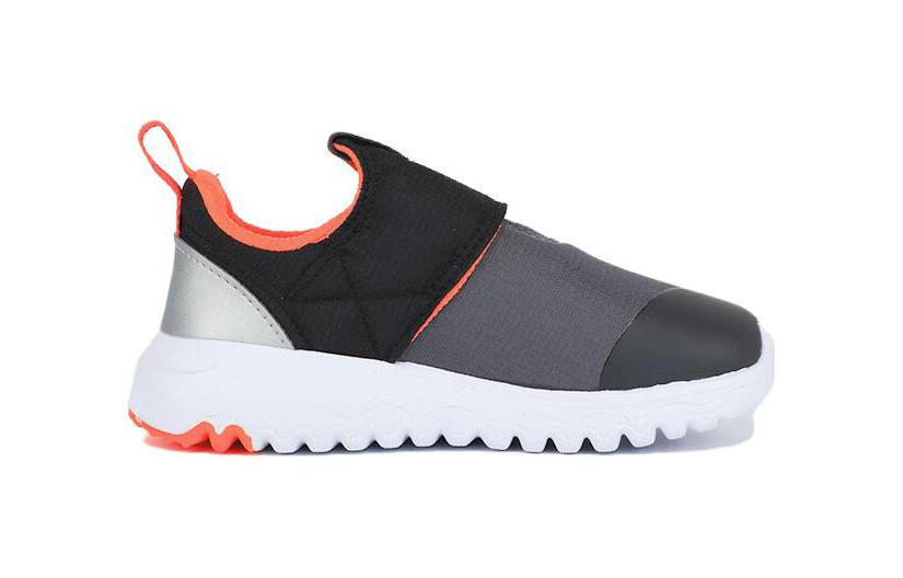 adidas Suru365 Повседневная спортивная обувь Устойчивая к истиранию Низкая детская обувь Серо-черная для младенцев и малышей HP7737