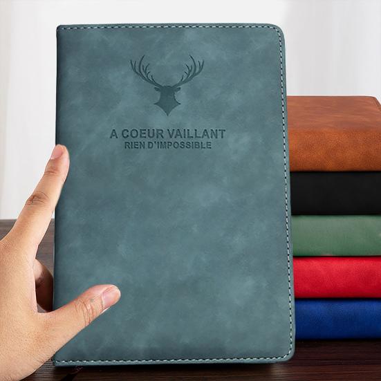 Elegant Notebook with 280 Pages Thickened Faux Leather Cover Elegant Writing Experience Office Workplace Notebook