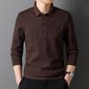 Новые весенние мужские рубашки поло с длинным рукавом, трикотажные деловые повседневные осенние рубашки высокого качества