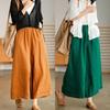 Pants Summer Women Plus Size Cotton Loose Pajama Pants Versatile Casual Solid Color Wide-leg Linen Pants