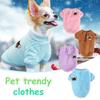 Однотонная одежда для домашних животных с героями мультфильмов, теплая одежда для кошек и собак, осень-зима