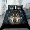 Digital Wolf Duvet/Doona Cover Set Single Twin Double Queen King Cal King Size Bed Linen Set