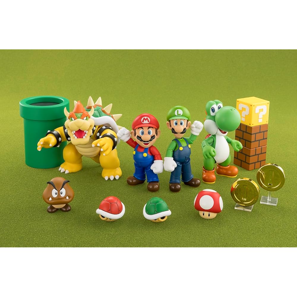 НАРОДЫ ТАМАШИИ SH. Фигурка Super Mario от Figuarts 100 мм АБС ПВХ Окрашенная Подвижная Коллекционная