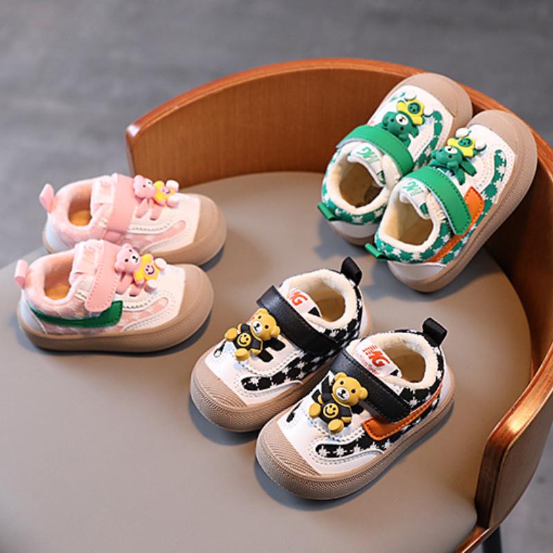 Кроссовки детские Zapatillas Plush, зимние детские прогулочные туфли, повседневная обувь для мальчиков с мягкой подошвой, теплая хлопковая обувь для девочек, детская обувь Zapatos Niña
