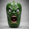 Screaming Vegetables Figurine Resin Emotional Veggies Ornament Evil Screaming Carrot Tomato Pepper