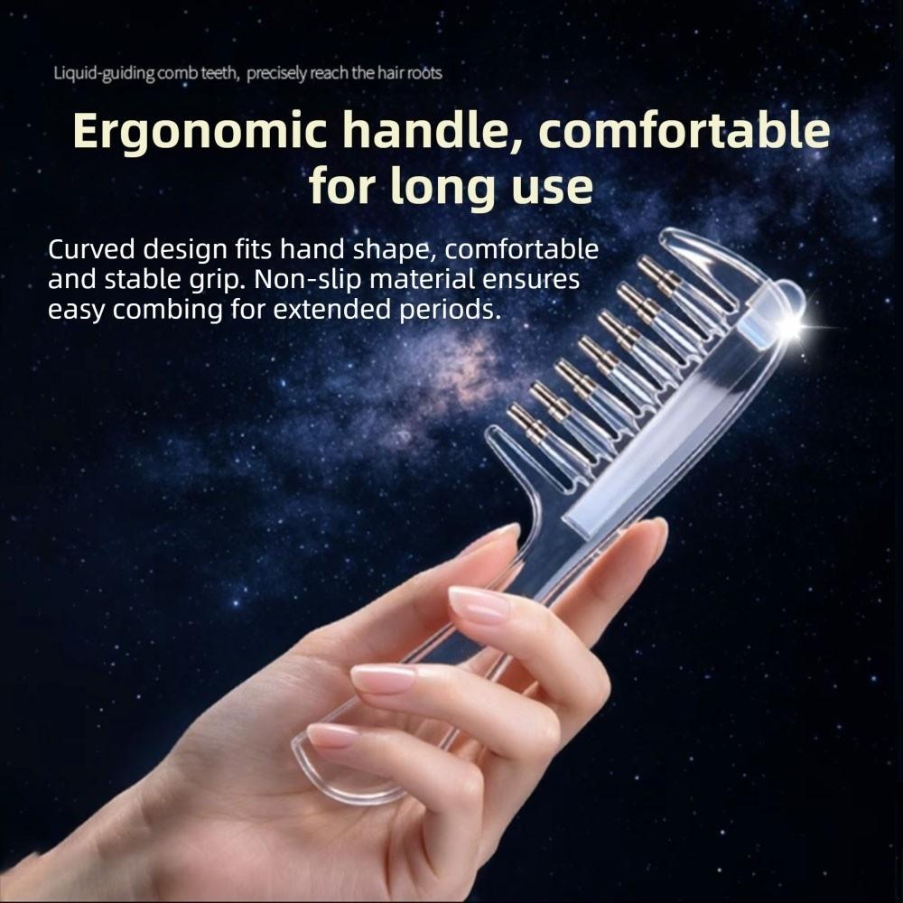 Anti-Frizz Hair Firming Applicator Multi-Function Massage Guide Liquid Comb Household