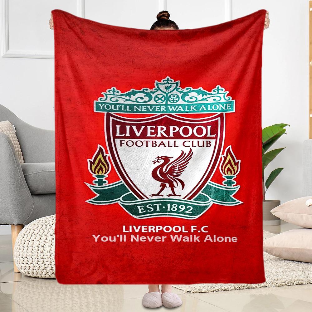 Liverpool Football Club Blanket Soft Warm Cozy Suitable For Couch Bed Office Chair Allseason Use Stylish Decor Perfect Gift For Relatives And Friends