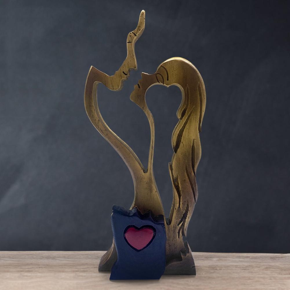 Пара украшений из смолы, украшения на день святого Валентина, форма любви, украшения для дома, пара поцелуев, украшение из смолы, подарок на день Святого Валентина