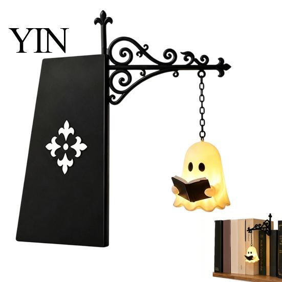 Dark Fantasy Decor Light Vintage Library Lantern Night Light, Magic Reading Corner Lamp, Decorative Portable Table Lamp Bookshelf Lighting for