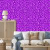 Purple Animal Skin Wallpaper in Purple, Lavender and White 50x1000