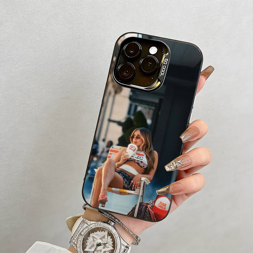 Чехол для телефона Tate McRae для iPhone 17,16,15,14,13,12,11 Plus,Pro Max,XS, Цветной серебристый чехол для телефона Funda Cover