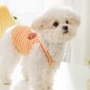Весна Лето Смайлик Полосатый Комбинезон на Подтяжках Маленькие и Средние Собаки Тедди Бигбер Кот Одежда для Питомца Щенок Одежда для Собаки