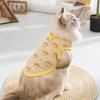 Cute Cat Clothes Spring and Summer Full Print Breathable Into Cat Kittens Two Feet Thin Puppy Dog Pet Clothing