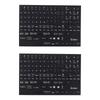 NUOLUX Keyboard Stickers English Keyboard Label Stickers 2 Sheets Matte Type Character Replacement Stickers Clear Keyboard Stickers Keyboard Character