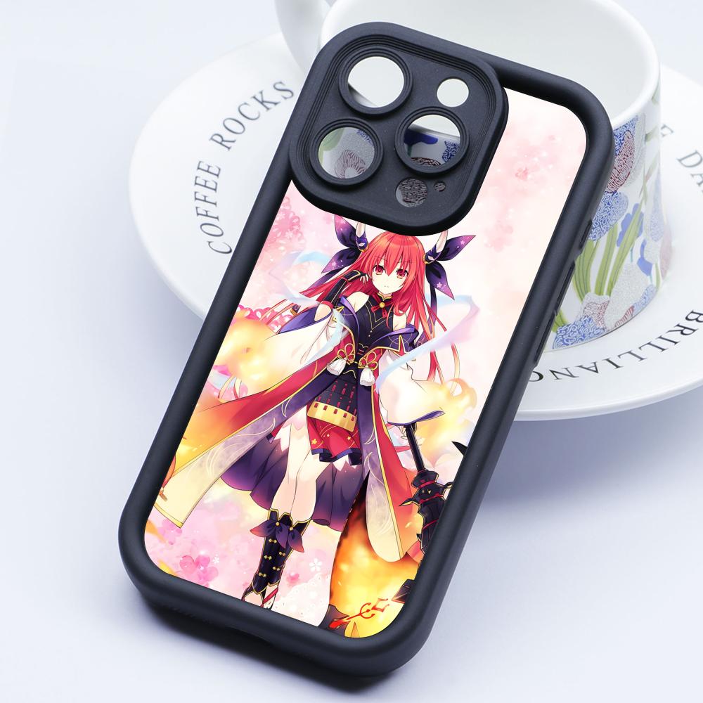 Date a Live Котори Ицука Утолщенный ТПУ Чехол для Мобильного Телефона для iPhone 17 16 15 14 13 12 11 Air Pro Max Plus Цветной Чехол