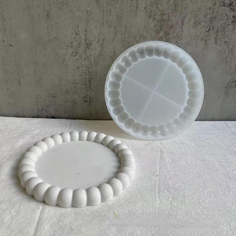 DIY Irregular Storage Tray Silicone Mould DIY Cushion Plate Gypsum Resin Mold Jewelry Storage Box Drip Mold Home Decoration Rrt