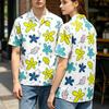 Heart Stopper Leaves Shirt Graphic Print Clothing Short Sleeve Button-up Unisex Streetwear Camisa Casual Tops