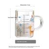 Glass Cup for Children, Milk Cup with Scale, Breakfast Cup, Baby Milk Drinking Cup, Specialized Cup for Mixing Milk Powder, Glass Water Cup