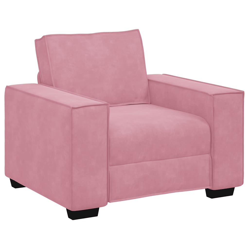 Armchair Pink 100x78x84 cm Velvet