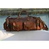 Duffle Men Goat Gym Leather Bag Bag Bag Travel Genuine S Brown Vintage Tote Bag