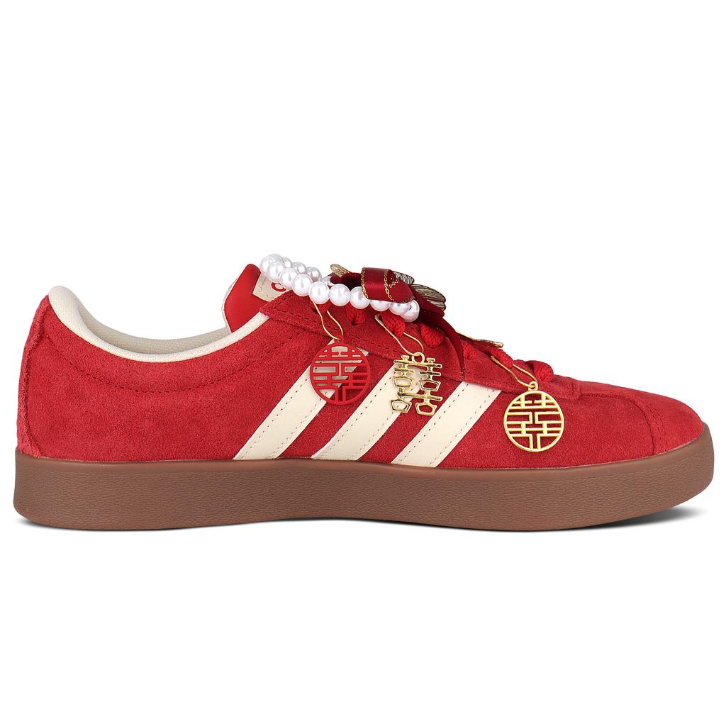 Adidas Vl Court Classic Lightweight Coverage Low top Skateboard Shoes Unisex KK3774(Team1582-)