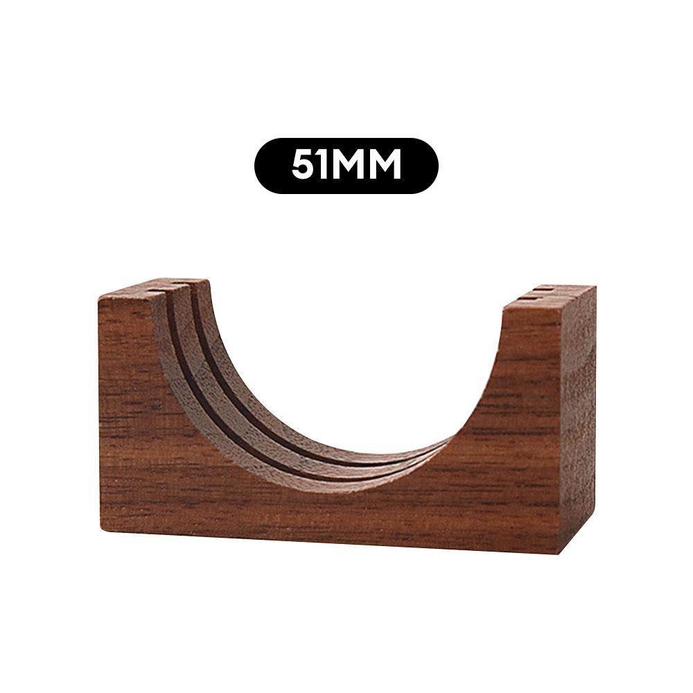 Подставка для фильтра-шайбы для эспрессо-кофе, многоразовая деревянная подставка из орехового дерева для фильтра-шайбы для портафильтра эспрессо 51/58 мм