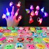 1/5/10Pcs Children's Toys Cartoon Luminous Led Rings 5/10Pcs Color Random Paty Birthday