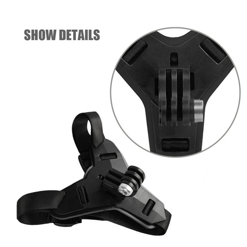 Motorcycle Helmet Chin Strap Mount Phone Clip Holder For GoPro Insta360 Osmo SJCAM AKASO For iPhone Huawei Samsung Smartphones