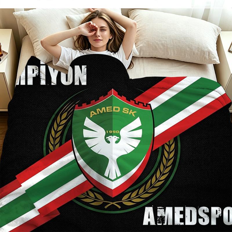 Фланелевое одеяло с принтом Amedspor Высокое качество Теплое Уютное Покрывало для Всех Сезонов Идеально для Подарков Декор Дома