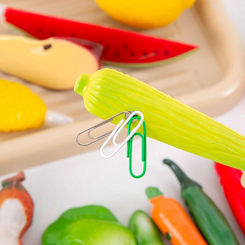 Шариковая ручка с имитацией овощей и фруктов Магнитные пишущие инструменты Высококачественная гелевая ручка для студентов