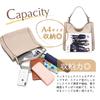 One Shoulder Tote Bag for Popular Commuter A4 PU Stylish 120849 [Guscio Basic] Women, Bag, Lightweight, Leather, [Reinforced Sewing] (Beige)