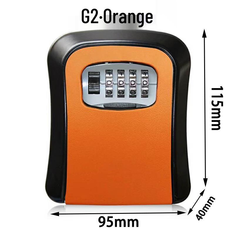 Temporary Key Storage Box for Construction Sites and Dorms with Anti-Theft Lock and Peephole