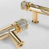 Золотая Легкая Роскошь Ручка для Ящика Шкафа Современный Минималистичный Скандинавский Стиль Бриллиант Ручка для Двери Винного Шкафа Ручки для Ящиков Кухни
