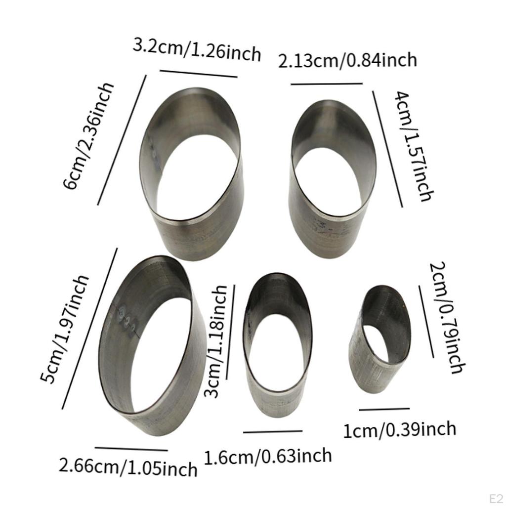 5 шт. шаблон для резки кожи многофункциональный инструмент для пробивки отверстий прочный штамп ручной работы для