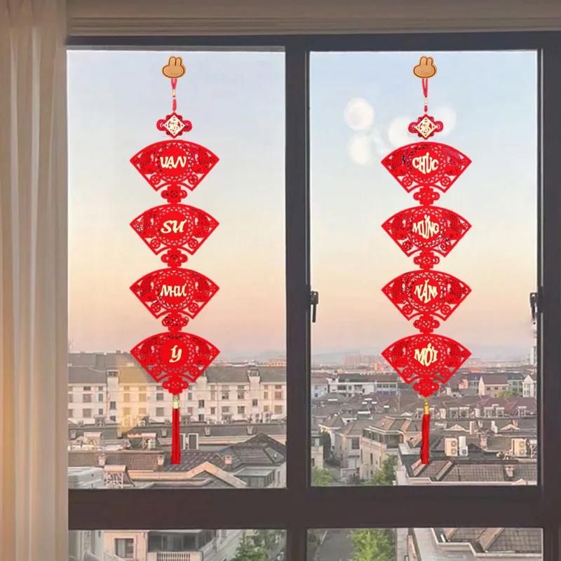 1Pc Spring Festival Tassel 2025 New Year Knot Hanging Ornament Home Decor Vietnamese Pendant Chinese Decoration Year of Snake