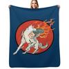 Плед Okami Amaterasu Sun Throw Мягкий Плюшевый Плед для Дивана Кресла