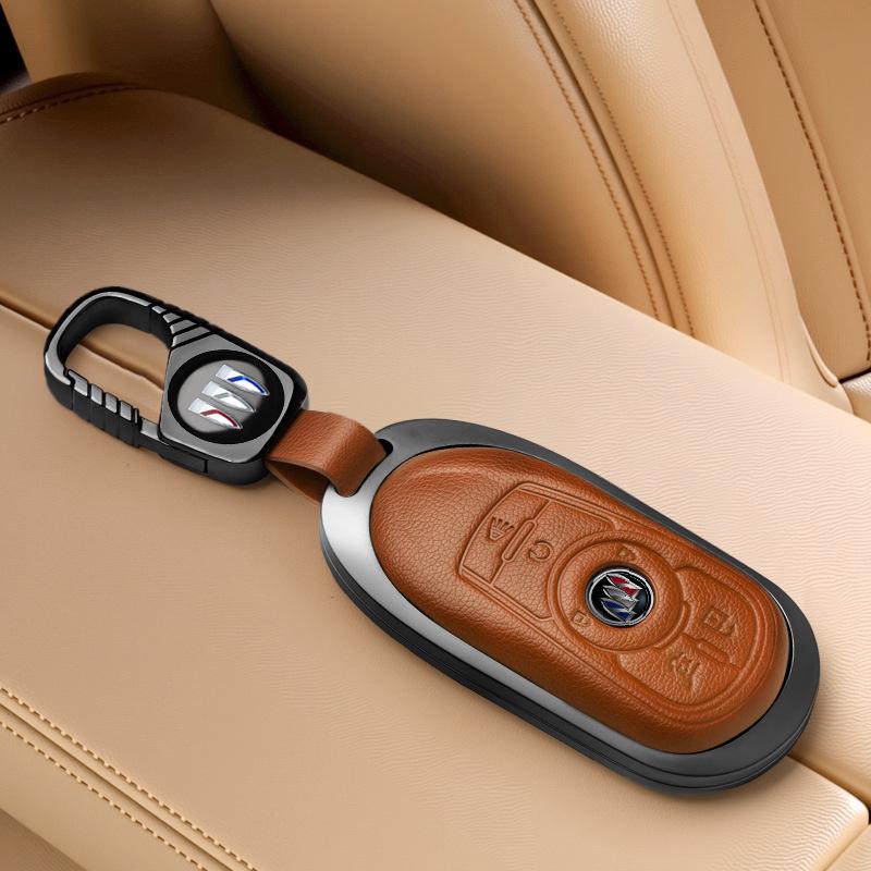 Совместимый чехол для ключей для Buick Encore, Envision, Regal, Envision GX/Flag Моделей, Дизайн с пряжкой-ракушкой.