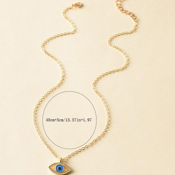 Ожерелье Глаз Дьявола: Подвеска «Турецкий глаз» синего цвета с уникальной индивидуальностью