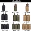 Triple Molle Magazine Pouch System Universal Magazine Clip for M4 M14 M16 AK AR Glock 1911 9mm Ammo Pouch