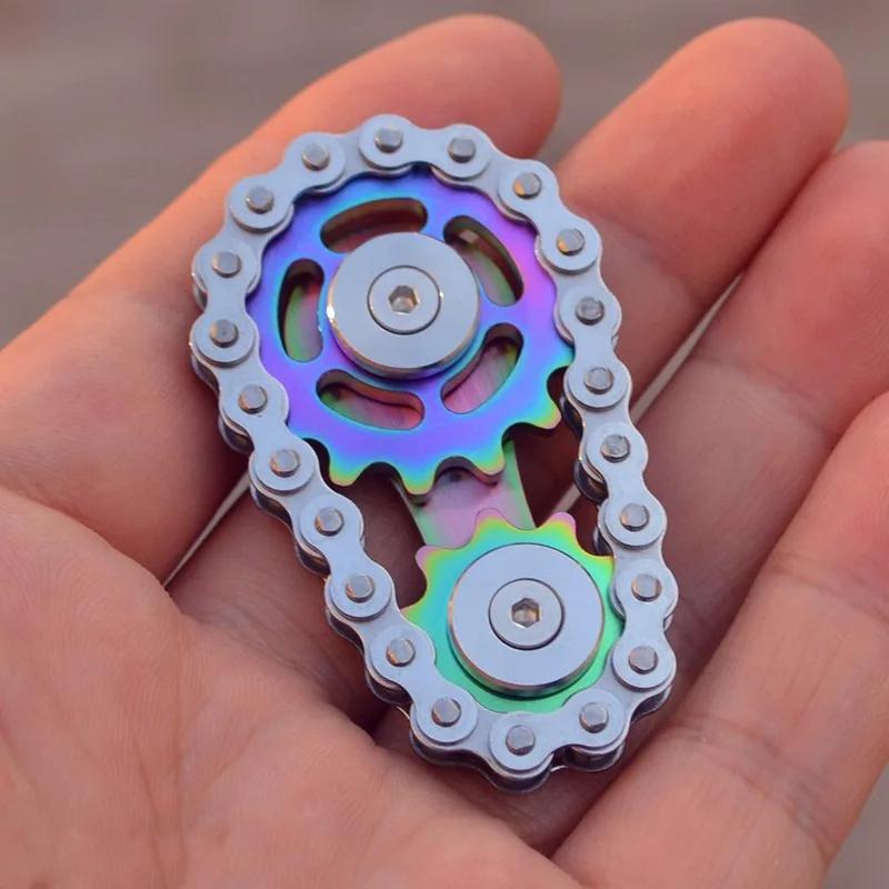 Металлическая цепочка, шестерня, спиннер, игрушки для взрослых, EDC, пальчиковый гироскоп, антистрессовая игрушка, офисная игрушка для снятия стресса, пальчиковый гироскоп, подарок