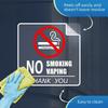 2 шт./5 шт. Наклейка Знак Не курить Предупреждение о курении электронных сигарет Прозрачная этикетка Для помещений и улицы Кофейня Библиотека