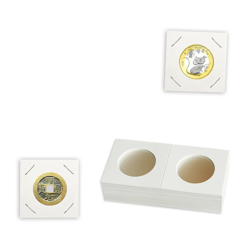 50 шт квадратных картонных держателей для монет размером 20,5 мм-40 мм, альбом для монет, коллекция, держатели для монет с марками маяка, чехол для хранения