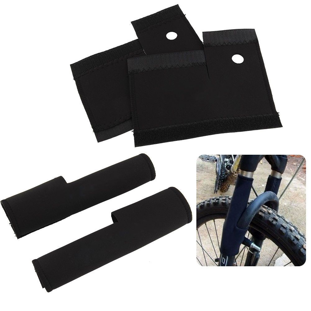 Cycling 1 Pair Protective Pad Fork Frame Mountain Bike Front Fork Guard Protector Wrap Cover