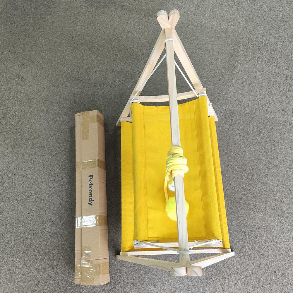 Petrendy Indoor Cat Hammock Bed Washable Pet Hanging Cat Bed Elevated Cat Bed That Can Accommodate Multiple