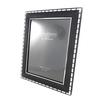[I0380] - Black Chrome 'Design' Photo Frame 20x25 Cm